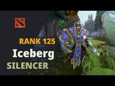 Iceberg (Rank 125) plays Silencer Dota 2 Full Game