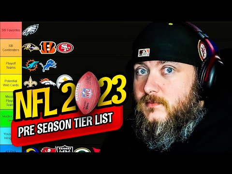 2023 NFL Preseason rankings - Tier List