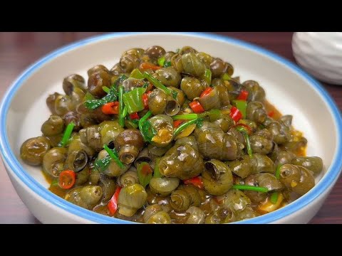 清洗【田螺】不要用盐和淀粉，教你简单有效的方法，吐沙干净无腥味丨董小厨家常菜