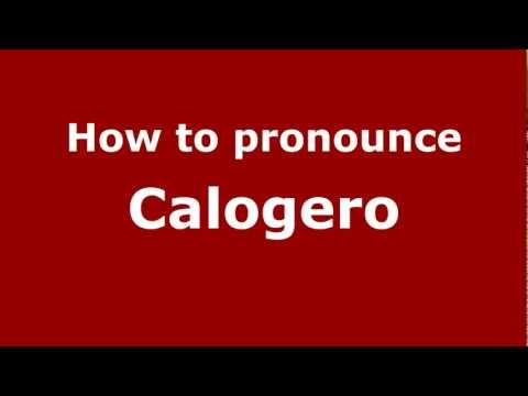 How to Pronounce Calogero - PronounceNames.com