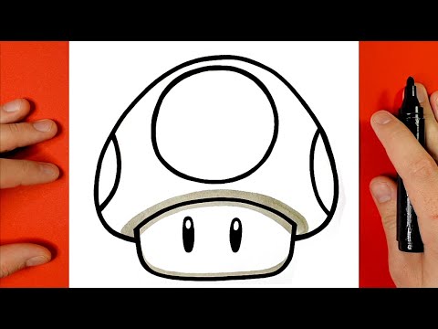 COMMENT DESSINER LE CHAMPIGNON DE MARIO - TUTO DESSIN