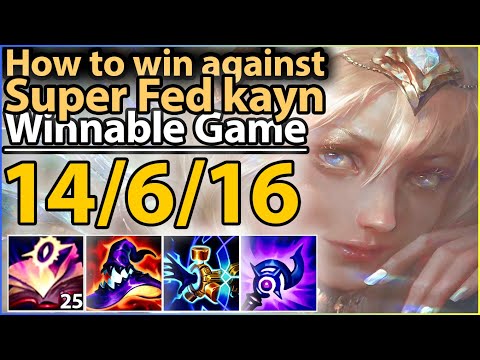 Lux Mid Gameplay - How to carry against Super Fed Kayn Winnable Gmaeplay 'Diamond1/League Of Legends