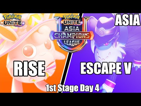 Rise vs ESCAPE V - Asia Champions League SEA 1st Stage Day 4 - Pokemon Unite Tournament