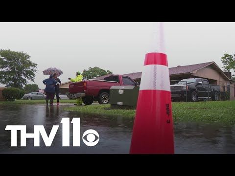 Southern Arkansas counties see over 16 inches of rain causing road closures