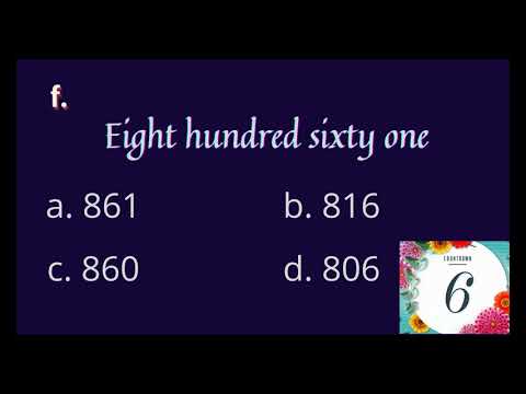 Quiz 2 - Guess the number - Number Names up to 1000