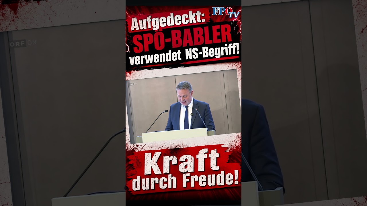 Aufgedeckt: SPÖ-Babler verwendet NS-Begriff!