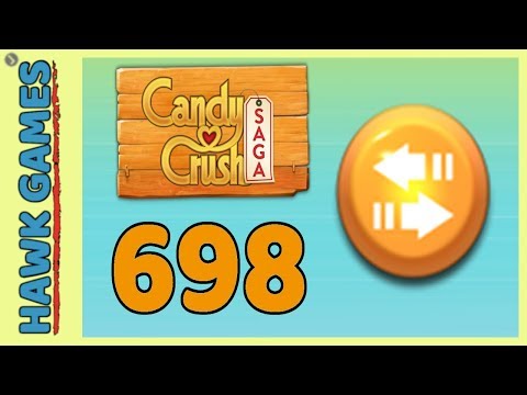 Candy Crush Saga Level 698 (Moves level) - 3 Stars Walkthrough, No Boosters
