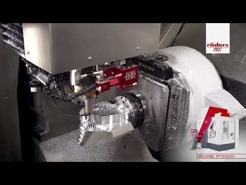 Roeders RPT800DSH/Dynamic CNC Machining Mobius Strip / Hypermill