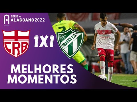 CRB 1 X 1 MURICI | GOLS E MELHORES MOMENTOS |CAMPEONATO ALAGOANO 2022 | 1ª RODADA