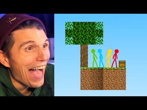Paluten REAGIERT auf Minecraft vs. Animation - SKYBLOCK!