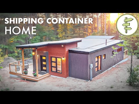 Beautiful Modern Home Built with 4 x 40ft Used Shipping Containers - FULL TOUR