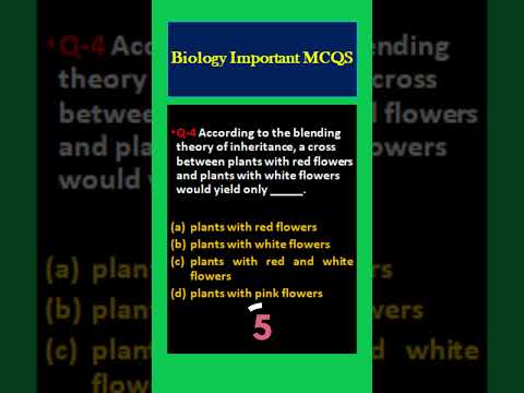 Genetics MDCAT Biology MCQS -1