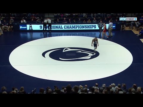 184 LBS: Tanner Harvey (American) vs. #8 Aaron Brooks (Penn State) | 2020 B1G Wrestling