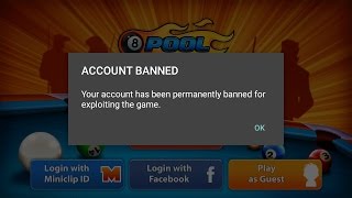 How to open 8 ball pool permanently banned account