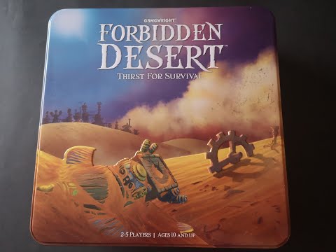 Forbidden Desert Unboxing GameWright