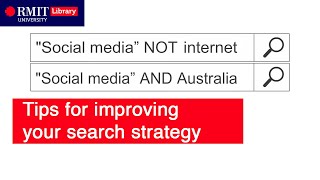 Tips for improving your search strategy