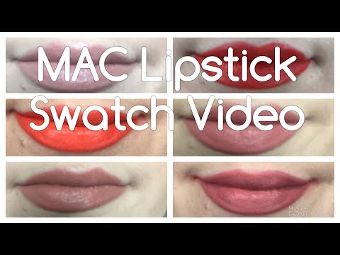 MAC Lipstick Swatches