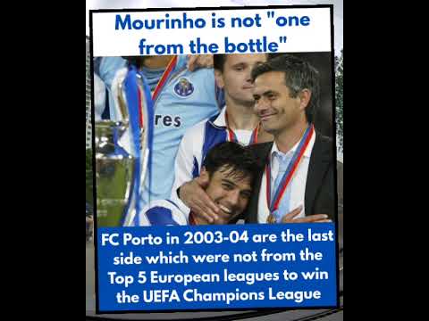 Jose Mourinho is surely not "One from the bottle" #josemourinho #fcporto #uefachampionsleague