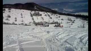 preview picture of video 'Podkonice - lyžiarsky svah pri Chate Pleše'
