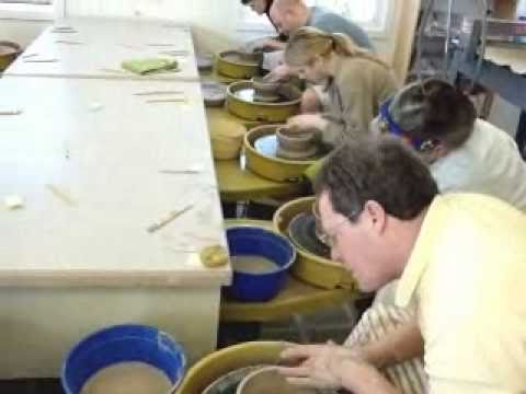 Beginners pottery class - first session - YouTube