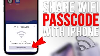How to share WiFi password from iPhone to iPhone! [2023]