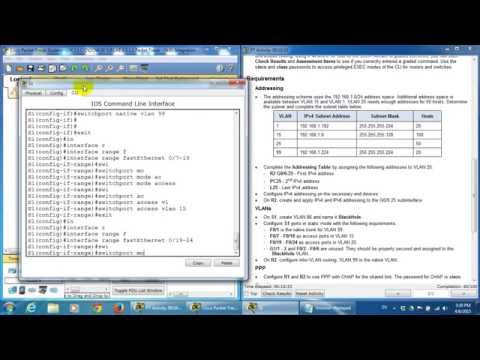 CCNA4 3.5.1.2 Packet Tracer   Skills Integration Challenge