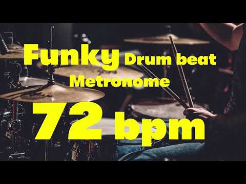72 bpm funky drumbeat metronome 01