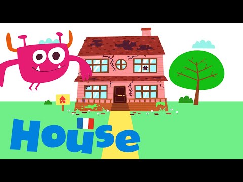 Rooms in the House in French: Les Pièces de la Maison 🏠 | Blabber Beasts French for Kids