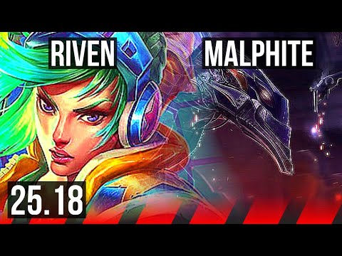 RIVEN vs MALPHITE (TOP) | EUW Diamond | 25.18