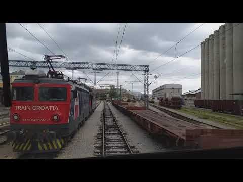 Train Croatia (JŽ 461) Cab Ride in Rijeka Rail Station