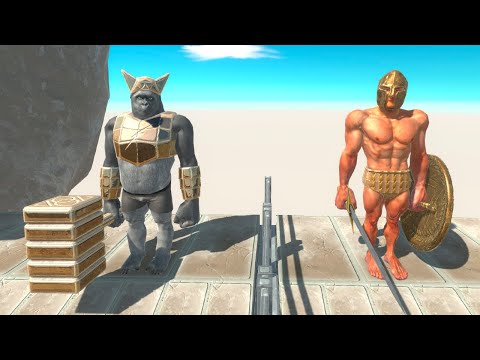 Achilles vs Ghor Hammer Who is Faster and Stronger - Animal Revolt Battle Simulator