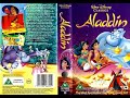 Disney S Aladdin VHS Opening And Ending UK VHS 1992