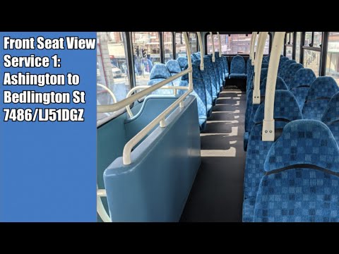 Front Seat View | Route 1: Ashington to Bedlington Station - 7486/LJ51DGZ