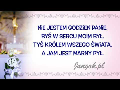 Pan Jezus już się zbliża - z tekstem - Na I Komunię Św. - Lenka Sobczyk - Jangok