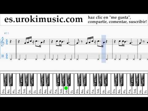 Tutorial de Piano (mano derecha) OneRepublic - Truth To Power Clases Notas Parte#2 um-i927