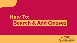 How To: Search & Add a Class