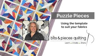 Puzzle Pieces Quilt - you don't have to have a layer cake!