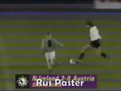 EURO-1992. Qualifiers. Group 4. Northern Ireland - Austria. Highlights.