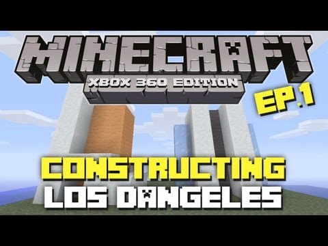 Minecraft Xbox 360: Constructing  Los Dangeles! Episode 1! (Initial Plans) Video