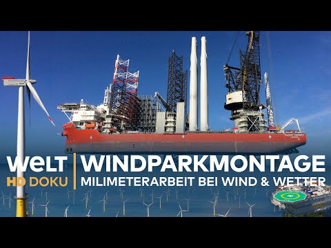 WINDPARKMONTAGE vor Sylt - Millimeterarbeit bei Wind und Wetter | HD Doku