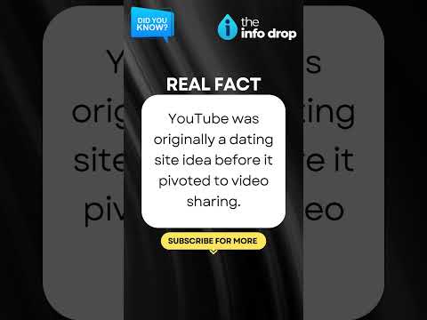 REAL FACT: YouTube was originally a dating site #youtube #techfact