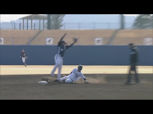 【練習試合】足でアピールだ!! ライオンズ・仲田慶介 得点につながる盗塁を決める!!  2025年2月22日 埼玉西武ライオンズ 対 斗山ベアーズ