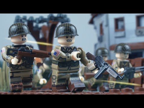 Lego WW2 D-Day - Battle of Carentan stop motion