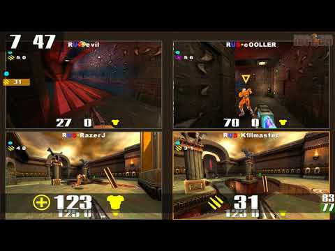 Quake 3 CPMA: Quake Nations Cup  TDM Final Russia vs France 2009 Map2 Q3DM7