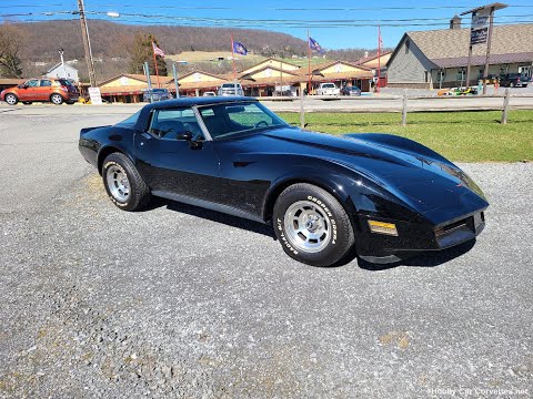 1981 Black Black Corvette 4spd T Top For Sale Video