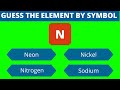 Guess the Periodic Table Element by Symbol | Multiple Choice Questions and Answers