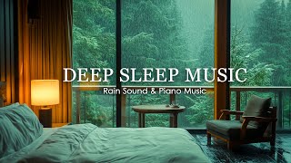 Relaxing Sleep Music with Rain Falling Outside the Warm Bedroom  - Healing Music with Rain #28