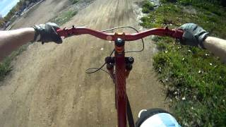 preview picture of video 'Cody running XL Slopestyle-GoPro Hero HD Dirt Jumping Valmont Bike Park.MP4'
