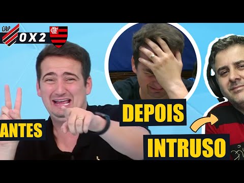 (INTRUSO) INVADINDO as lives CURITIBANAS e dos ANTIS - Athlético PR 0 x 2 Flamengo
