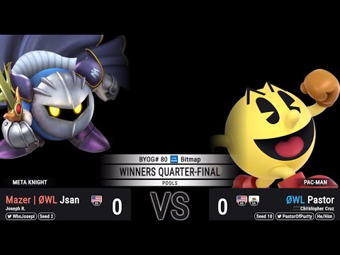 BYOG #80 | Jsan (Meta Knight) Vs. Pastor (Pac-Man) | Winners Quarter-Final